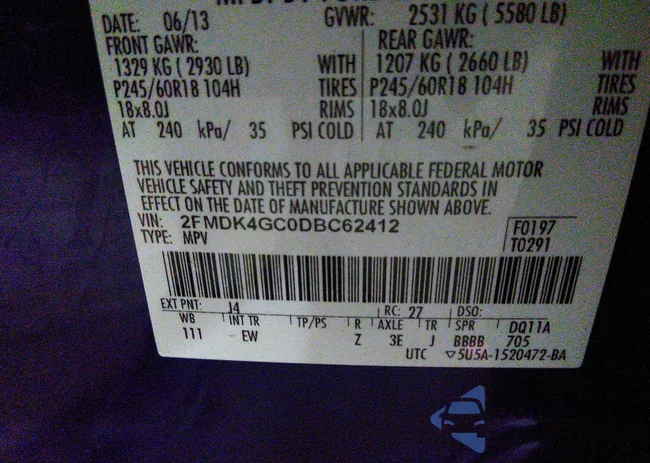 2FMDK4GC0DBC62412: 37183281