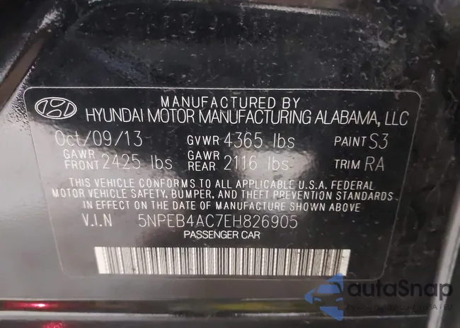 5NPEB4AC7EH826905: 37230320