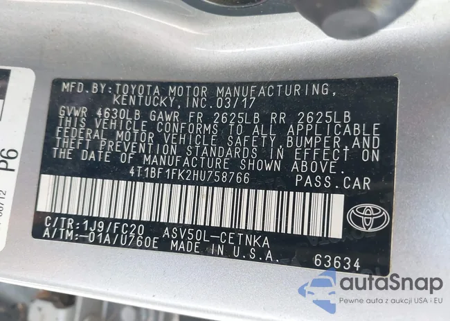 4T1BF1FK2HU758766: 37322668