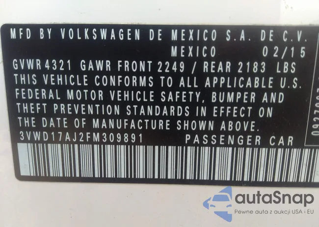 3VWD17AJ2FM309891: 37324047