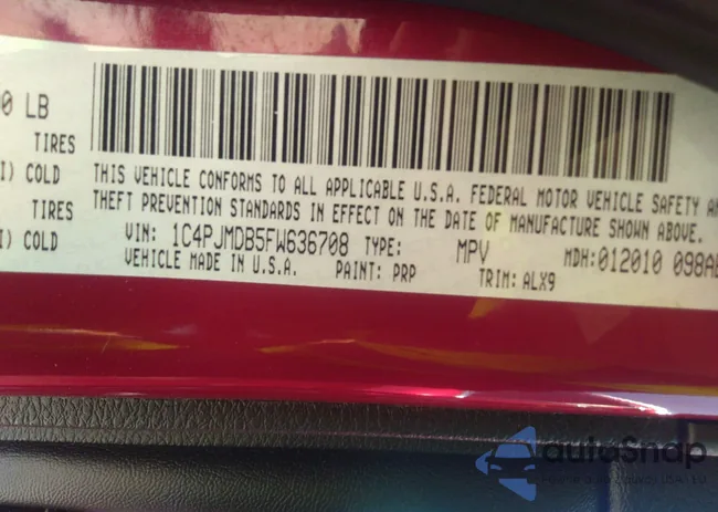 1C4PJMDB5FW636708: 37333306