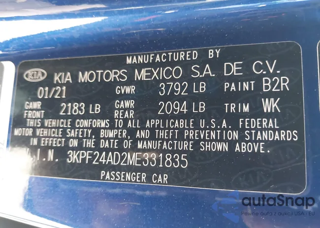 3KPF24AD2ME331835: 37377733