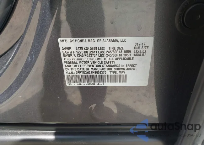 5FRYD3H31HB008370: 37388823