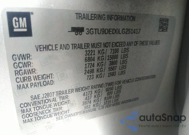 3GTU9DED0LG251417: 37392331