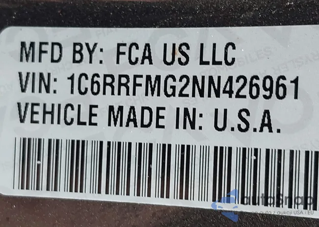 1C6RRFMG2NN426961: 37412343