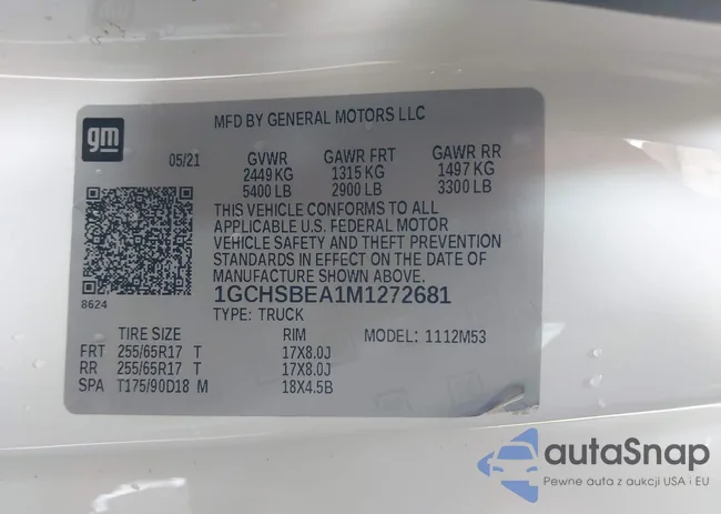 1GCHSBEA1M1272681: 37415548