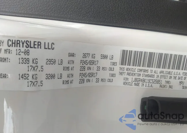 1J8GR48K19C525851: 37433900