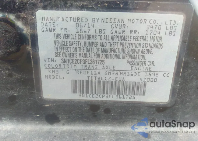 3N1CE2CP3FL361725: 37444827