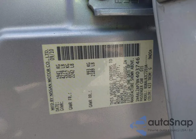 1N4AL2AP7BN403746: 37453281