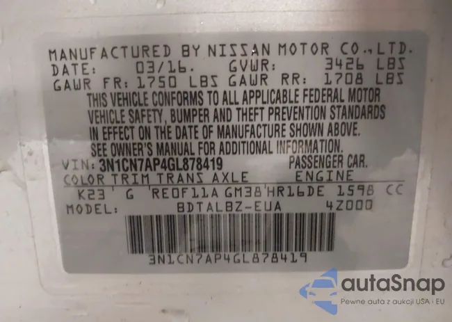 3N1CN7AP4GL878419: 37467313