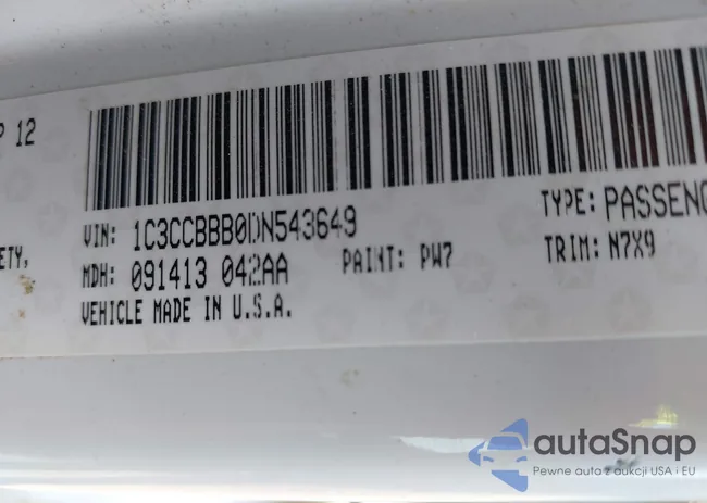 1C3CCBBB0DN543649: 37474848