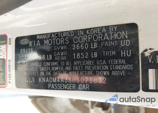 KNADM4A38H6071832: 37478605