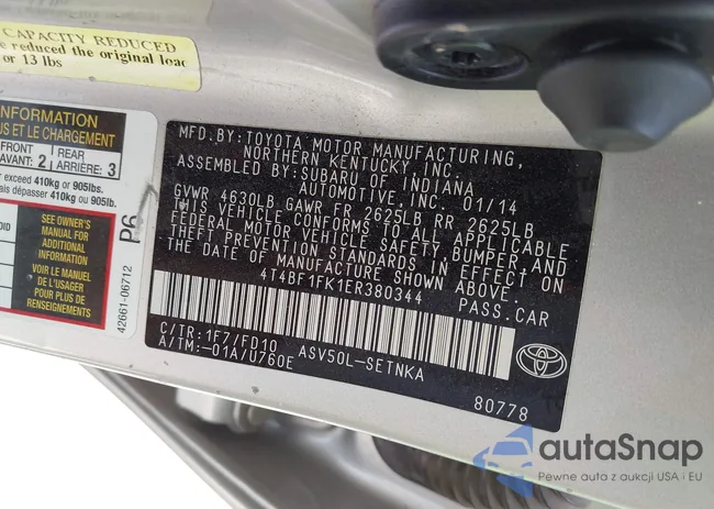 4T4BF1FK1ER380344: 37509731