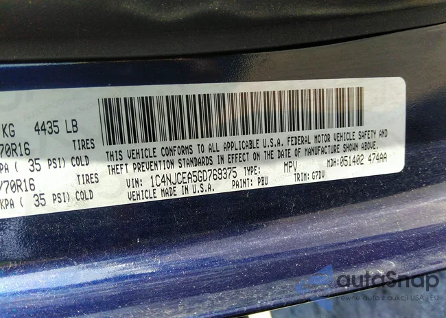 1C4NJCEA5GD769375: 36528839