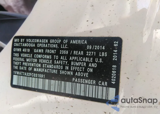 1VWAT7A32FC031591: 36568981