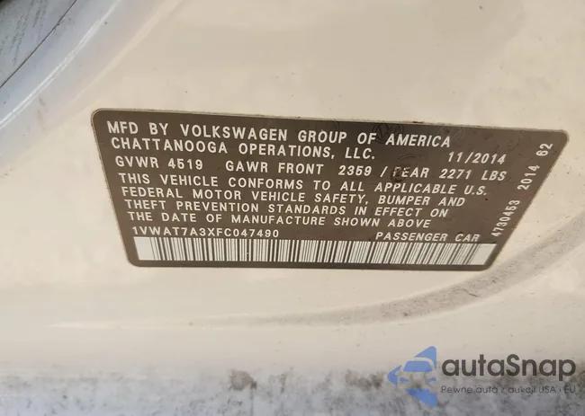 1VWAT7A3XFC047490: 36580671