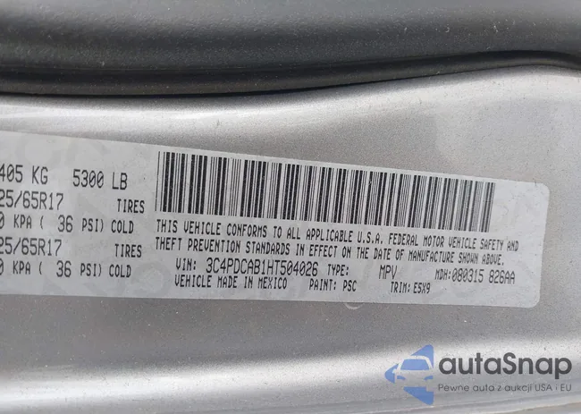 3C4PDCAB1HT504026: 36622685