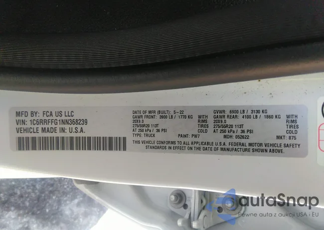 1C6RRFFG1NN368239: 36660268