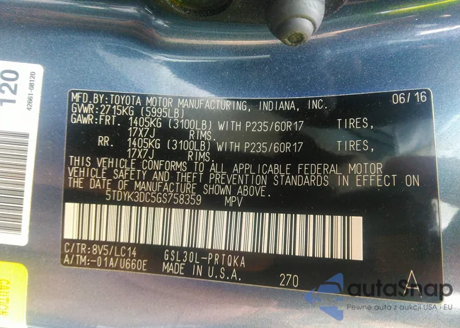 5TDYK3DC5GS758359: 36664872