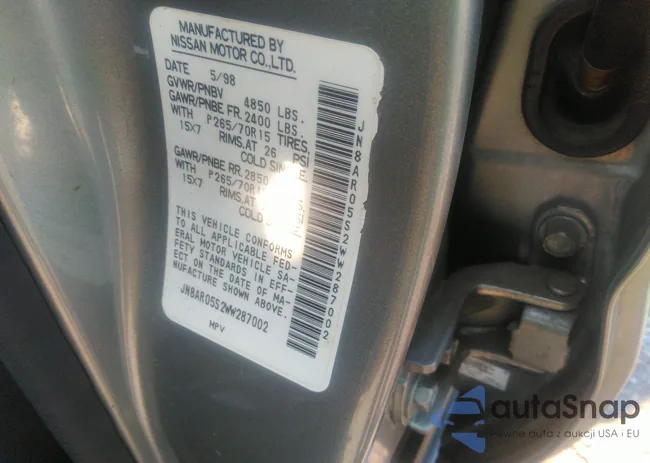 JN8AR05S2WW287002: 36705545