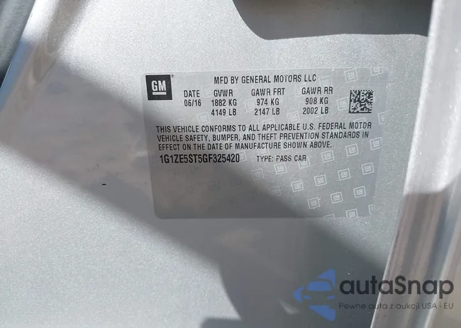 1G1ZE5ST5GF325420: 36826483