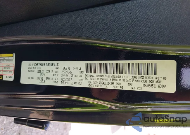 1C4HJWDG4CL114385: 36853808