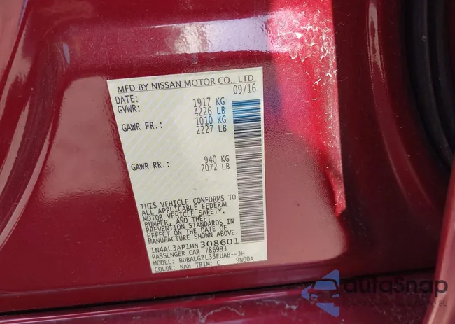 1N4AL3AP1HN308601: 36863695