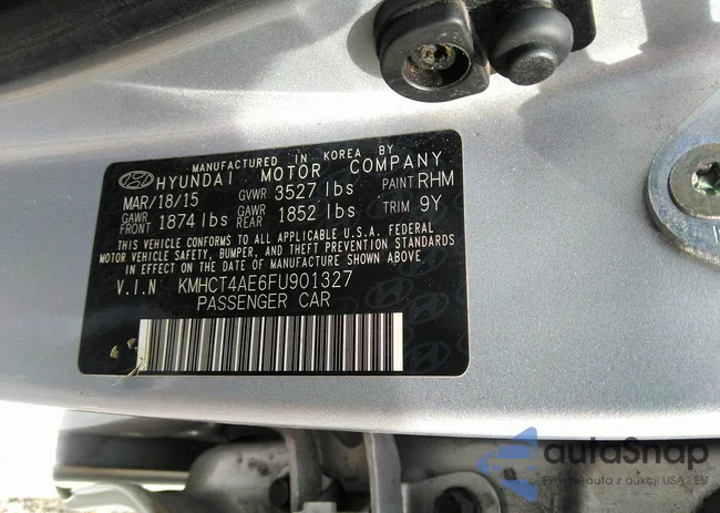 KMHCT4AE6FU901327: 36878993