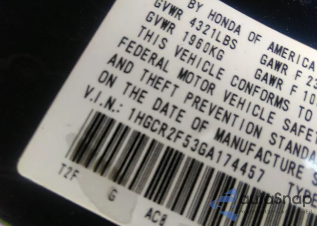 1HGCR2F53GA174457: 36903468