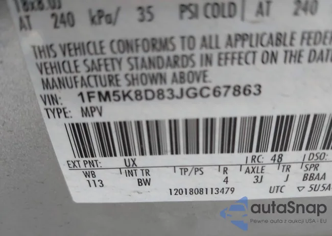 1FM5K8D83JGC67863: 37941262