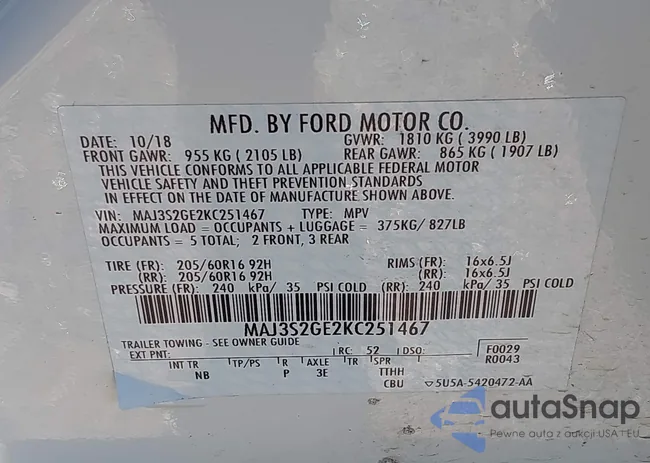 MAJ3S2GE2KC251467: 37940627