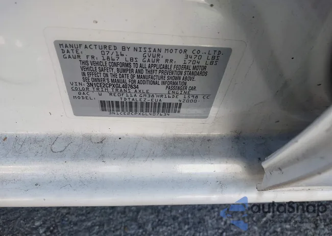 3N1CE2CPXGL407634: 37956857