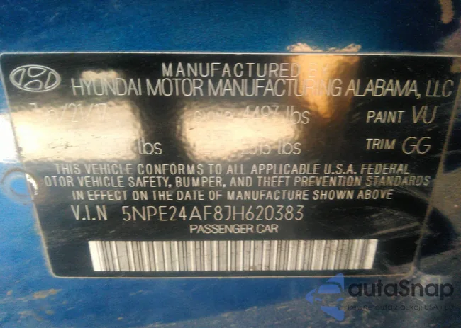 5NPE24AF8JH620383: 37981095