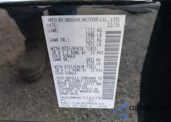 5N1DL0MM3HC514579: 38016768