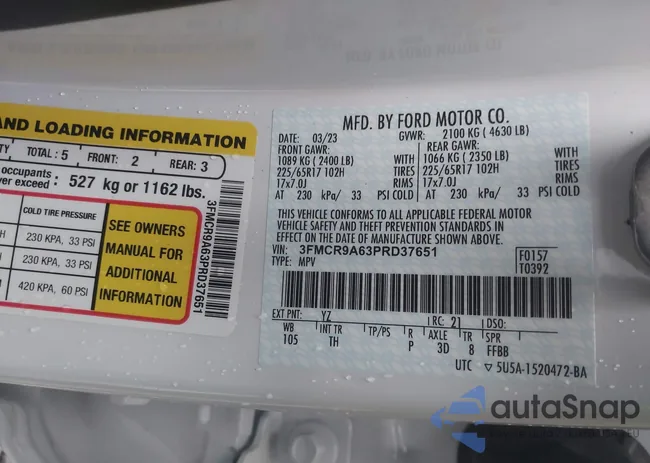 3FMCR9A63PRD37651: 38016409