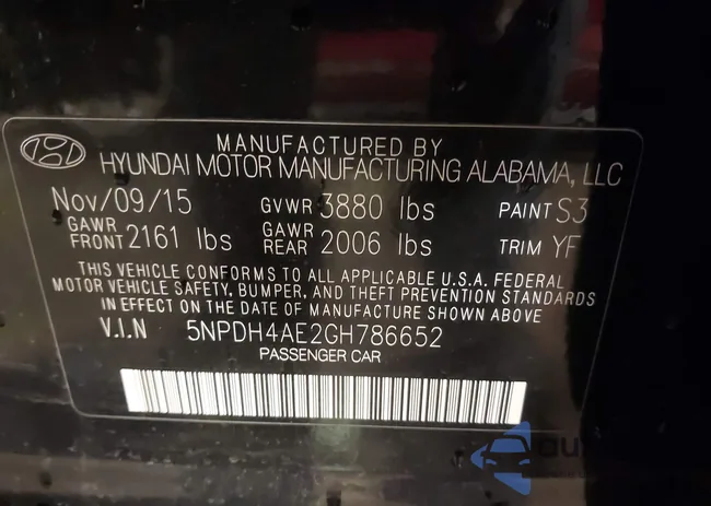 5NPDH4AE2GH786652: 38041457