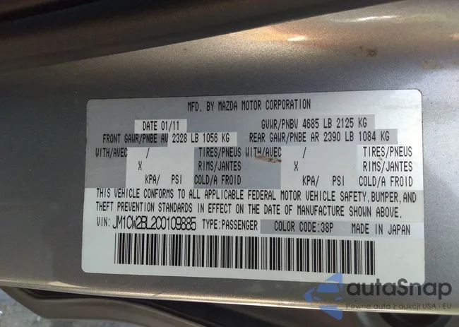 JM1CW2BL2C0109885: 38049595