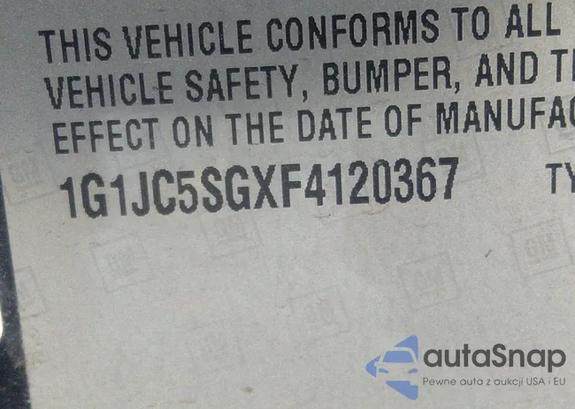 1G1JC5SGXF4120367: 38049620