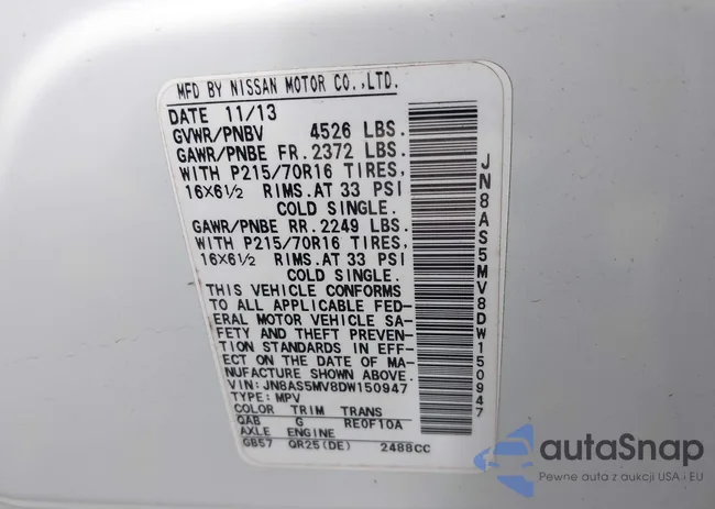 JN8AS5MV8DW150947: 38079795