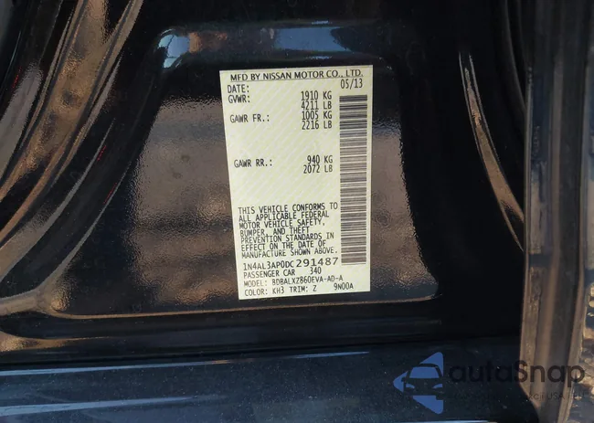 1N4AL3AP0DC291487: 38103517