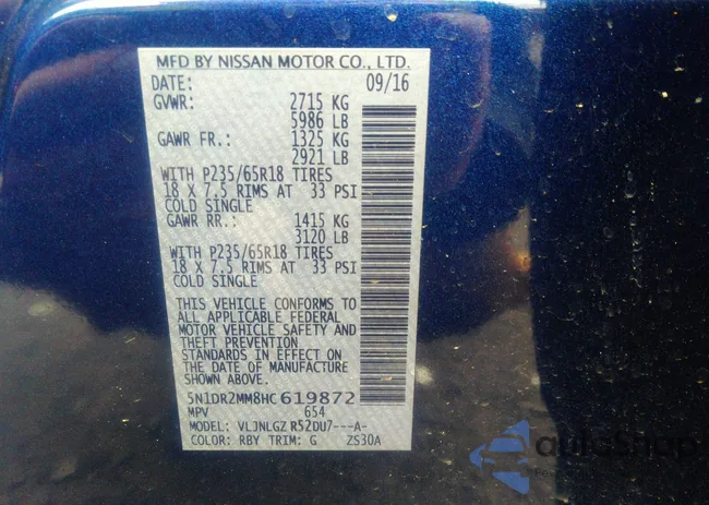 5N1DR2MM8HC619872: 38118902