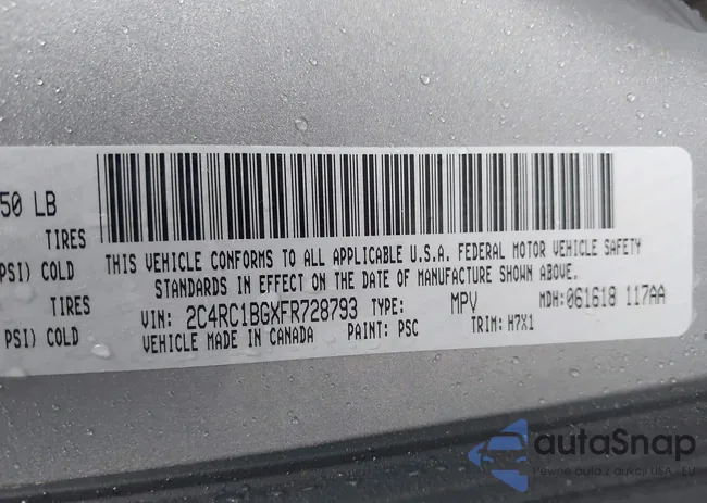 2C4RC1BGXFR728793: 38121861