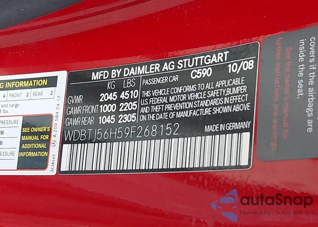 WDBTJ56H59F268152: 38126879