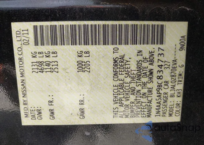 1N4AA5AP9BC834737: 38135424