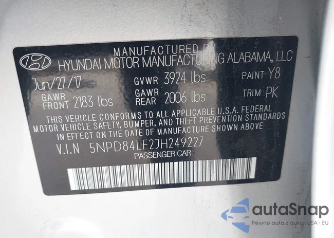 5NPD84LF2JH249227: 38150183