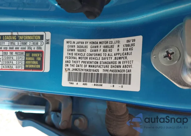 JHMZE2H78AS016425: 38163900