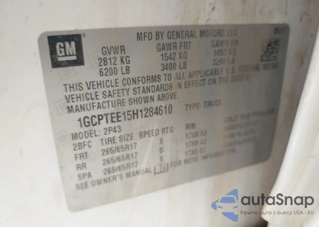 1GCPTEE15H1284610: 38165576