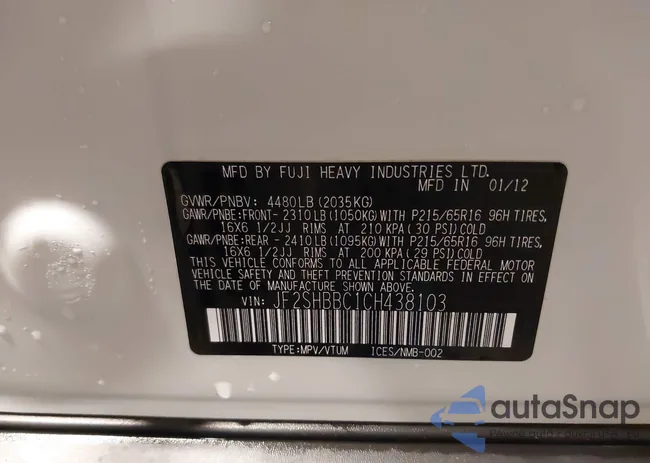 JF2SHBBC1CH438103: 38173273