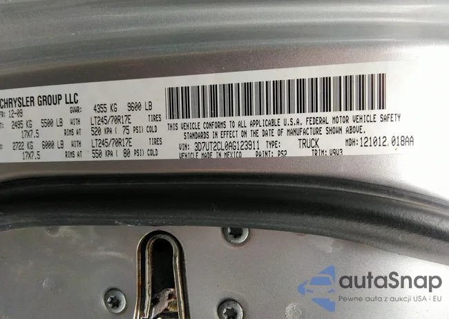 3D7UT2CL0AG123911: 38179757