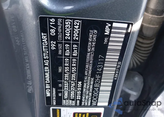 WDC0G4JB2HF143117: 38200698